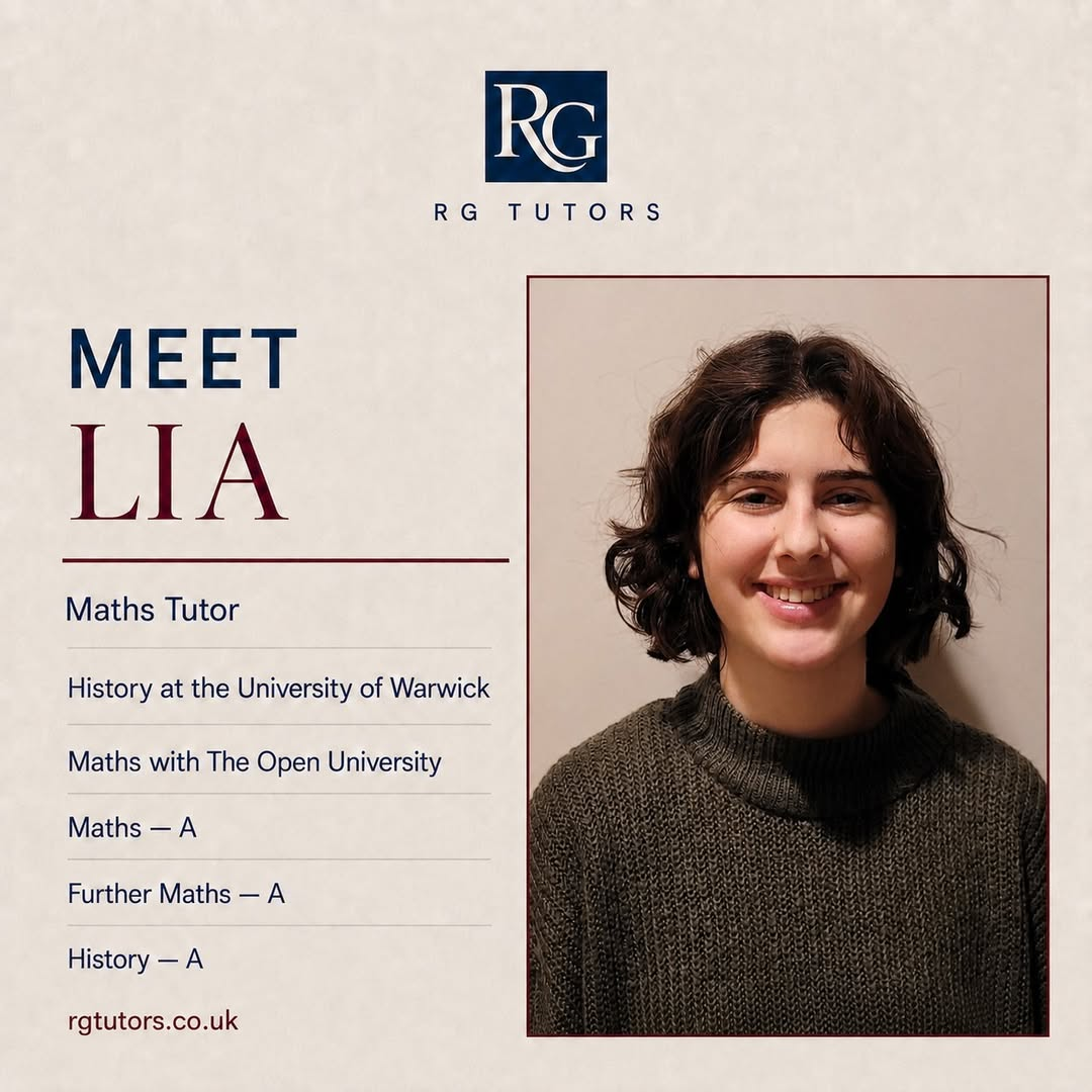 Lia, RG Tutors maths tutor